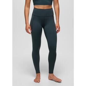 Prana Luxara Pocket Legging Women's S Stormy Night Fitted High Rise Full Length